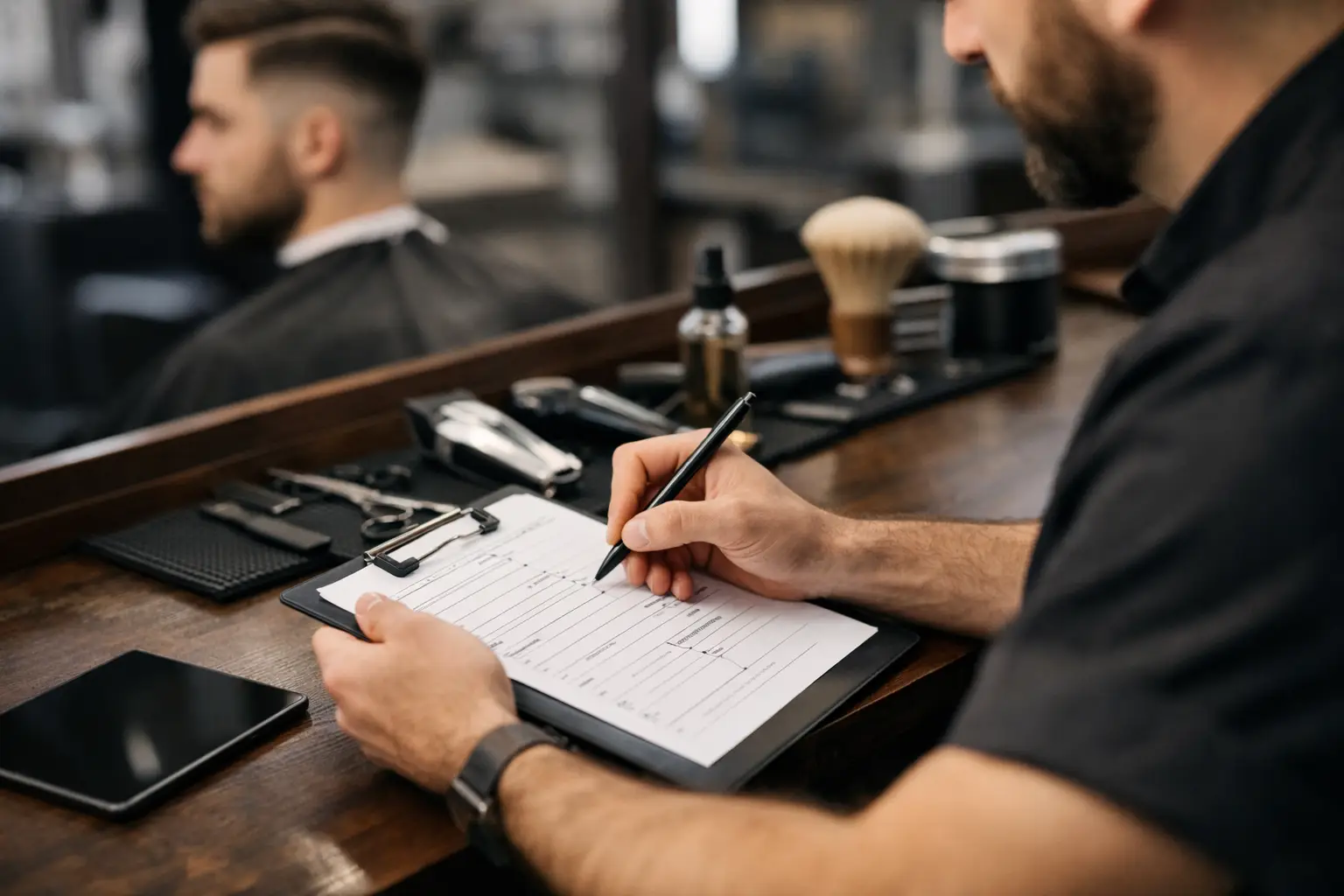 Como criar ficha de cliente para barbearia