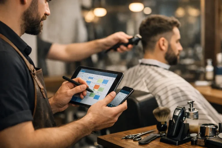 Agenda digital para barbearia sem confusão